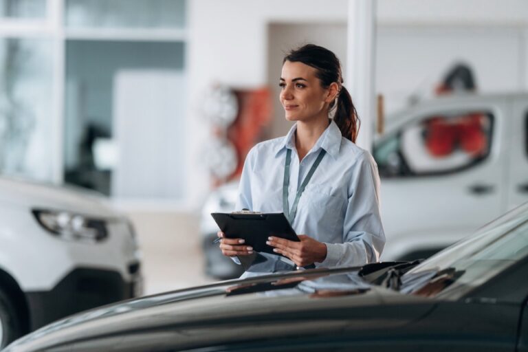 Dealer group leader reviewing rooftop leaderboard and department-level CSI scores in ASAP by Oxlo automated score aggregation dashboard to hold managers accountable for OEM bonus performance